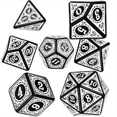Multicolored Polyhedral Dice Set for Board Games
