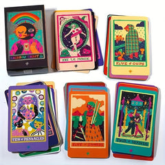 Classic Rainbow Tarot Deck With Guide Book for Beginners