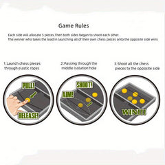 2 Player Catapult Chess Game Toy Gift