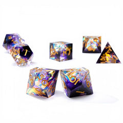 7pcs Resin Polyhedral Dices for Board Game Party Supplies