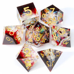 7pcs Resin Polyhedral Dices for Board Game Party Supplies