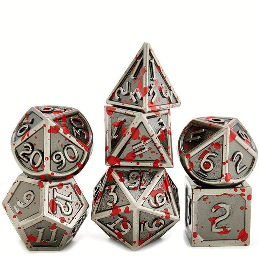 7pcs Metal Polyhedral Dice Set for Role-playing Games