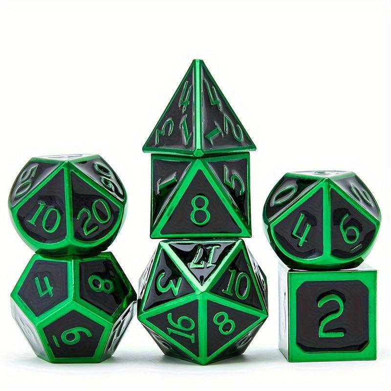 7pcs Metal Polyhedral Dice Set for Role-playing Games