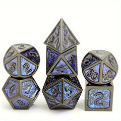 7pcs Metal Polyhedral Dice Set for Role-playing Games