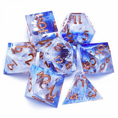 7pcs Resin Polyhedral Dice Set for RPG Board Game