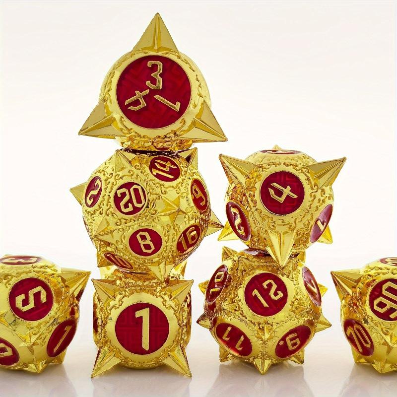 7pcs Metal Polyhedral Dice Set For RPG Board Games