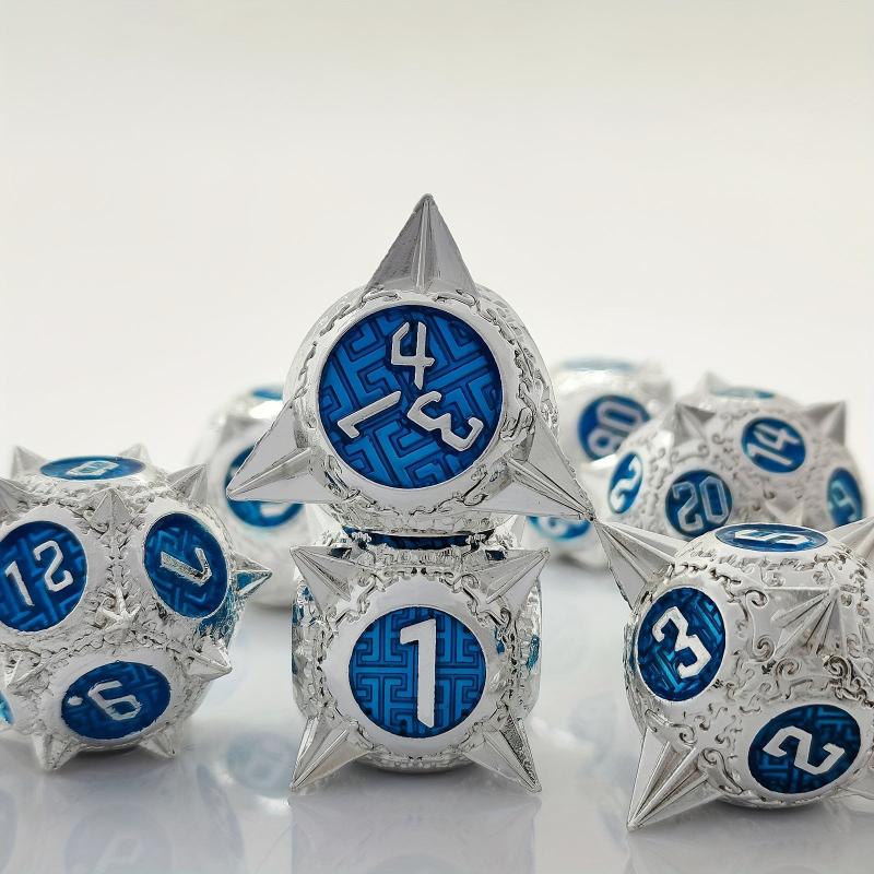 7pcs Metal Polyhedral Dice Set For RPG Board Games
