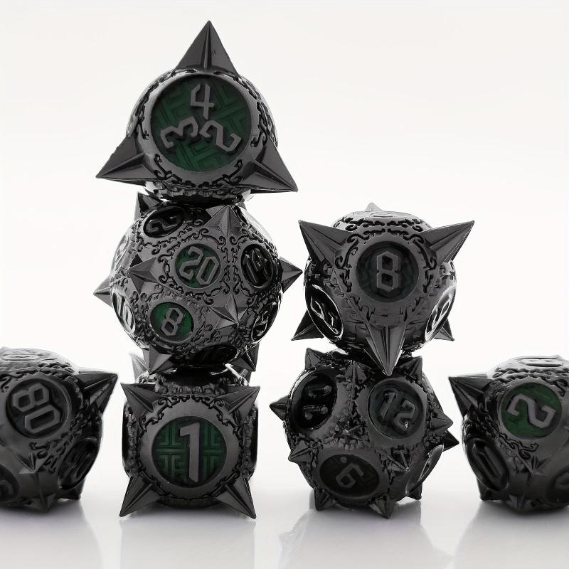 7pcs Metal Polyhedral Dice Set For RPG Board Games