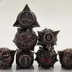 7pcs Metal Polyhedral Dice Set For RPG Board Games