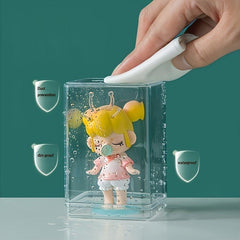 Clear Acrylic Display Cases for Dolls - 6pcs