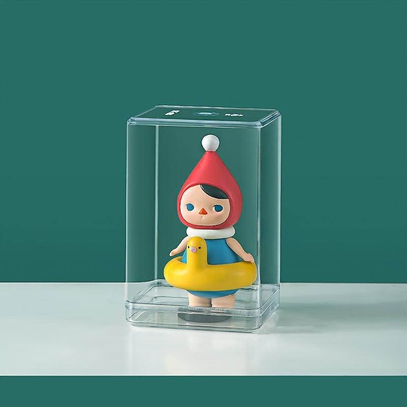Clear Acrylic Display Cases for Dolls - 6pcs