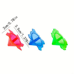 100pcs Randomly Colored Transparent Top Toys Education Toys