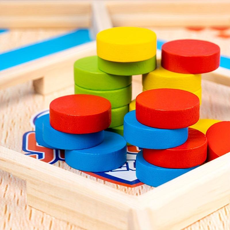 Wooden Double Battle Pop up Chess Interactive Desktop Game