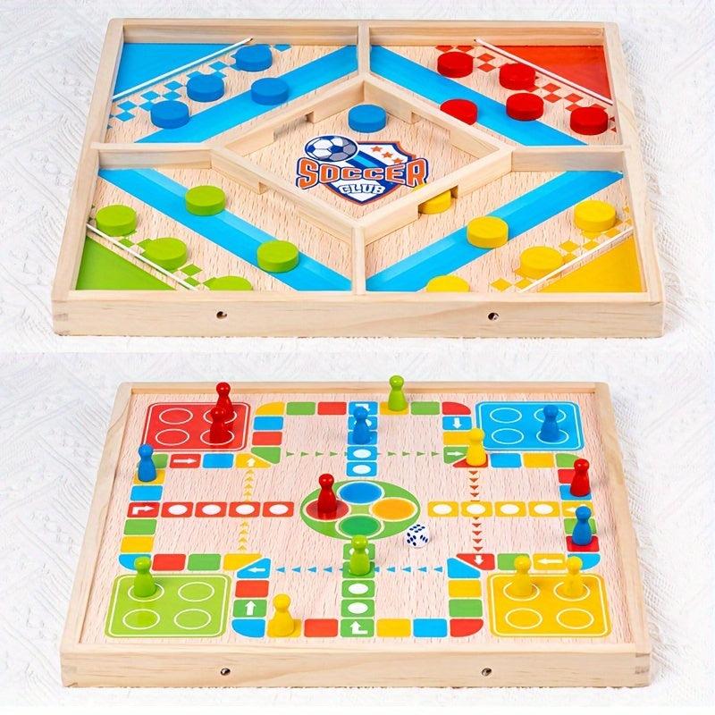 Wooden Double Battle Pop up Chess Interactive Desktop Game