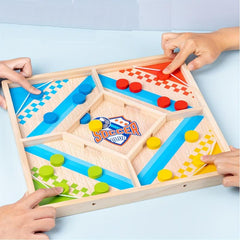 Wooden Double Battle Pop up Chess Interactive Desktop Game