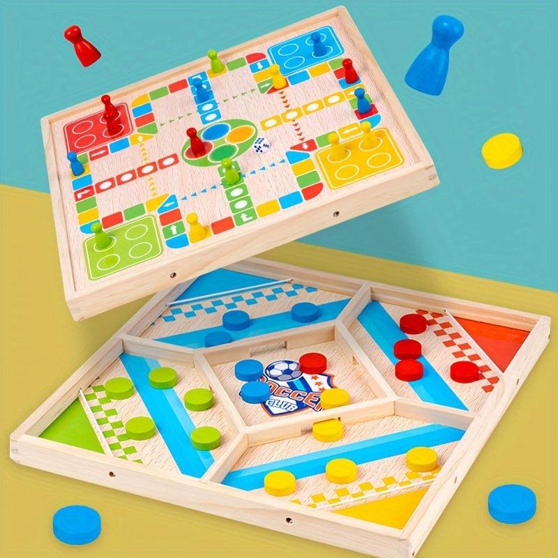Wooden Double Battle Pop up Chess Interactive Desktop Game