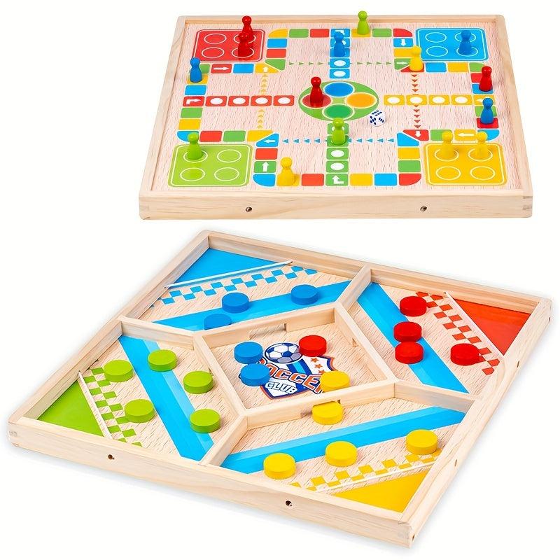 Wooden Double Battle Pop up Chess Interactive Desktop Game