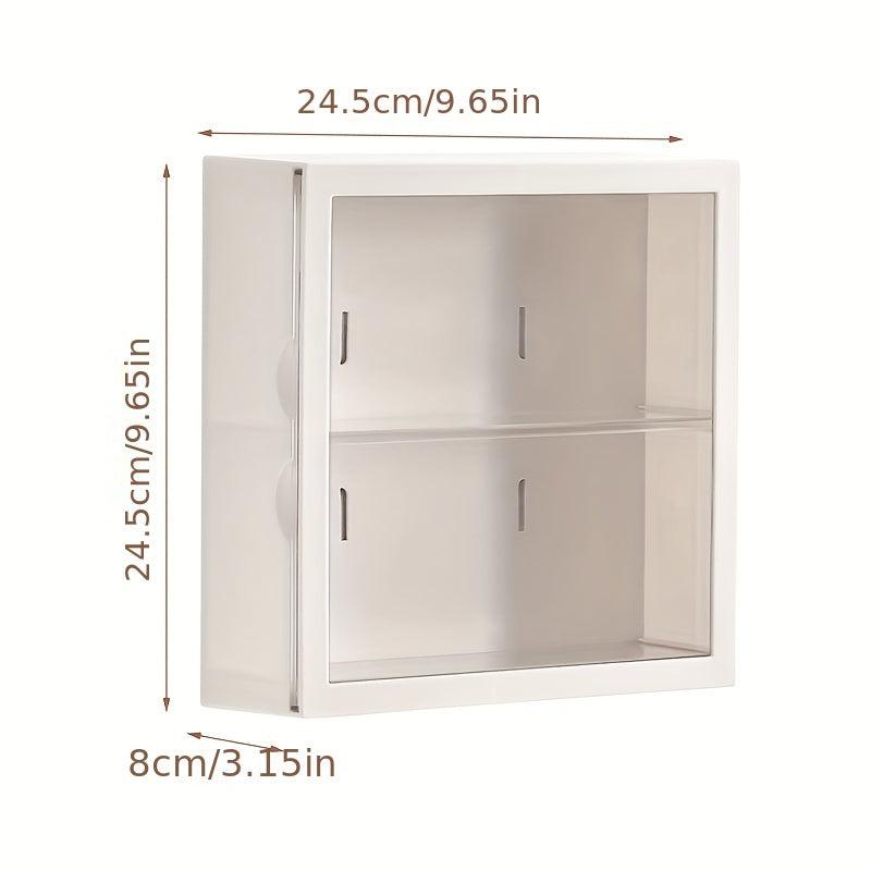Wall Mounted Doll Storage Box Acrylic Display Case Adjustable Stand Dust Proof