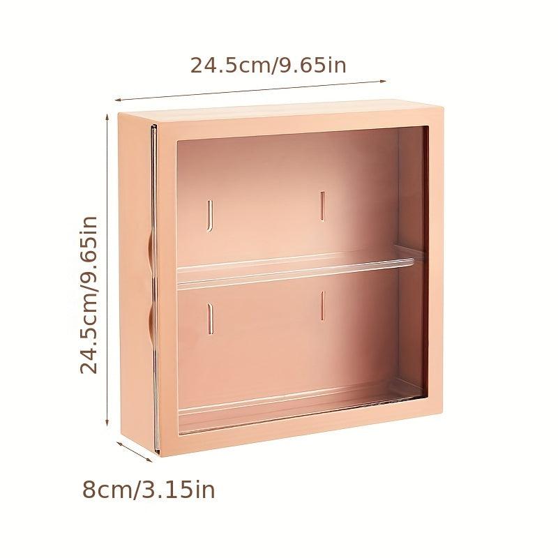 Wall Mounted Doll Storage Box Acrylic Display Case Adjustable Stand Dust Proof