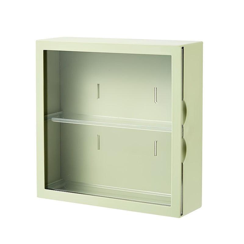 Wall Mounted Doll Storage Box Acrylic Display Case Adjustable Stand Dust Proof