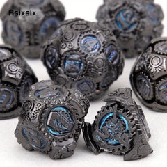 7pcs Metal Polyhedral Dice Set for Board Game