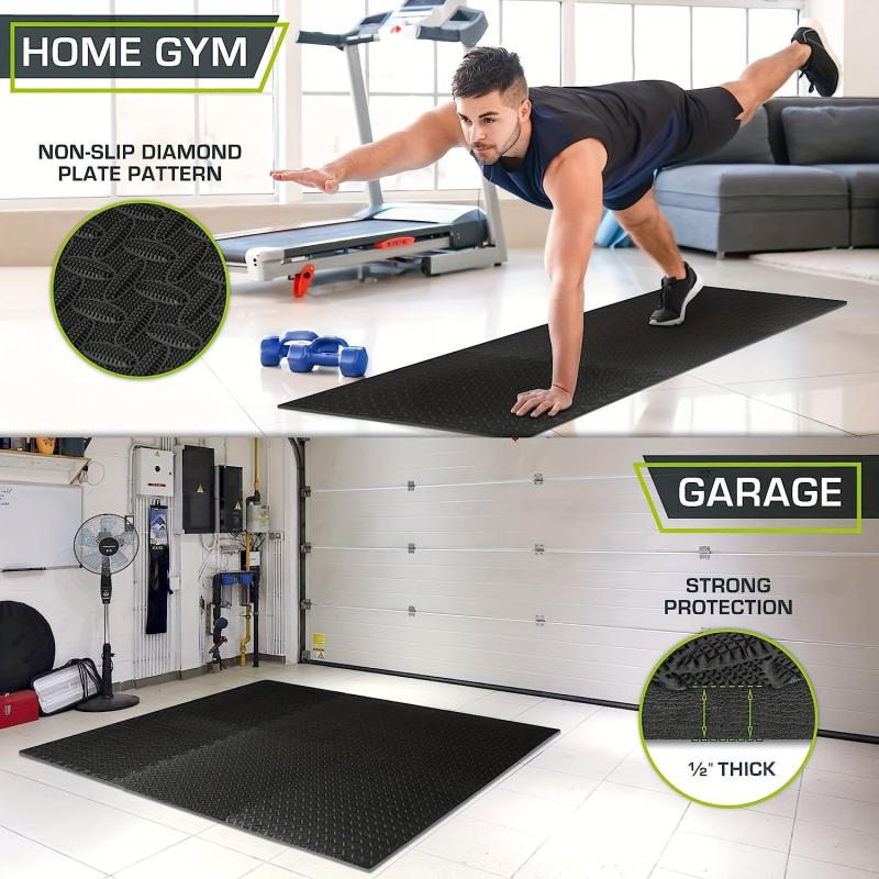 4pcs Foam Floor Mats Puzzle Sports Mat EVA Interlocking Foam Floor Tile