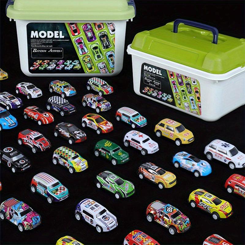 Alloy Iron Toy Pull back Car Various Graffiti Metal Racing Models Christmas Gift