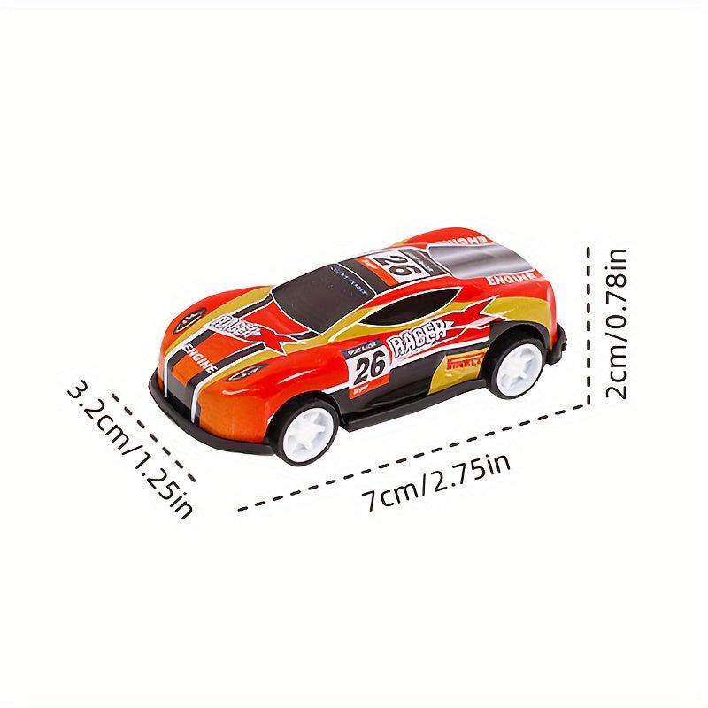 1pc Pull Back Alloy Car Boy Toy Car Inertia Pull Back Car Rally Car Cartoon