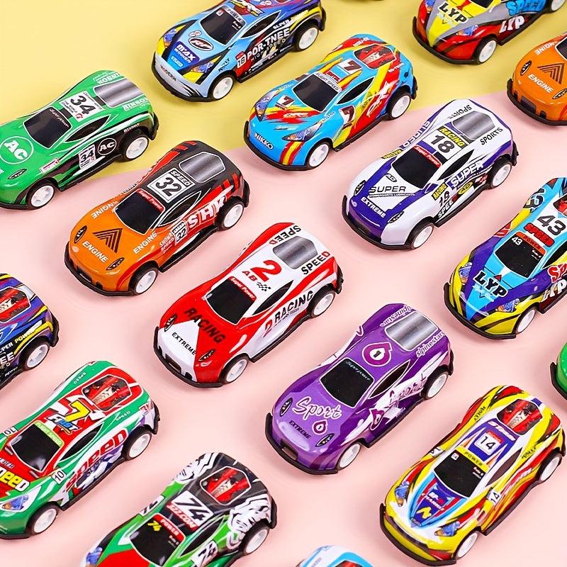 1pc Pull Back Alloy Car Boy Toy Car Inertia Pull Back Car Rally Car Cartoon