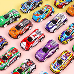 1pc Pull Back Alloy Car Boy Toy Car Inertia Pull Back Car Rally Car Cartoon