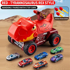 Dinosaur Ejection Car Toy Set