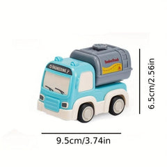 Mini Inertia Puzzle Excavator Truck Toys - Construction Vehicle Squad