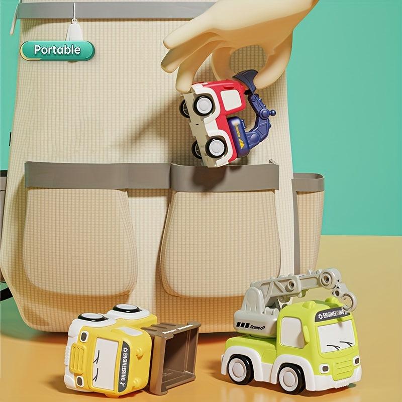 Mini Inertia Puzzle Excavator Truck Toys - Construction Vehicle Squad