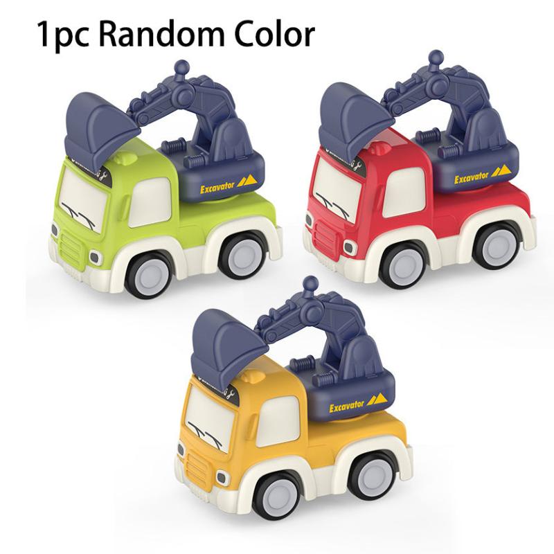 Mini Inertia Puzzle Excavator Truck Toys - Construction Vehicle Squad