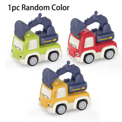 Mini Inertia Puzzle Excavator Truck Toys - Construction Vehicle Squad