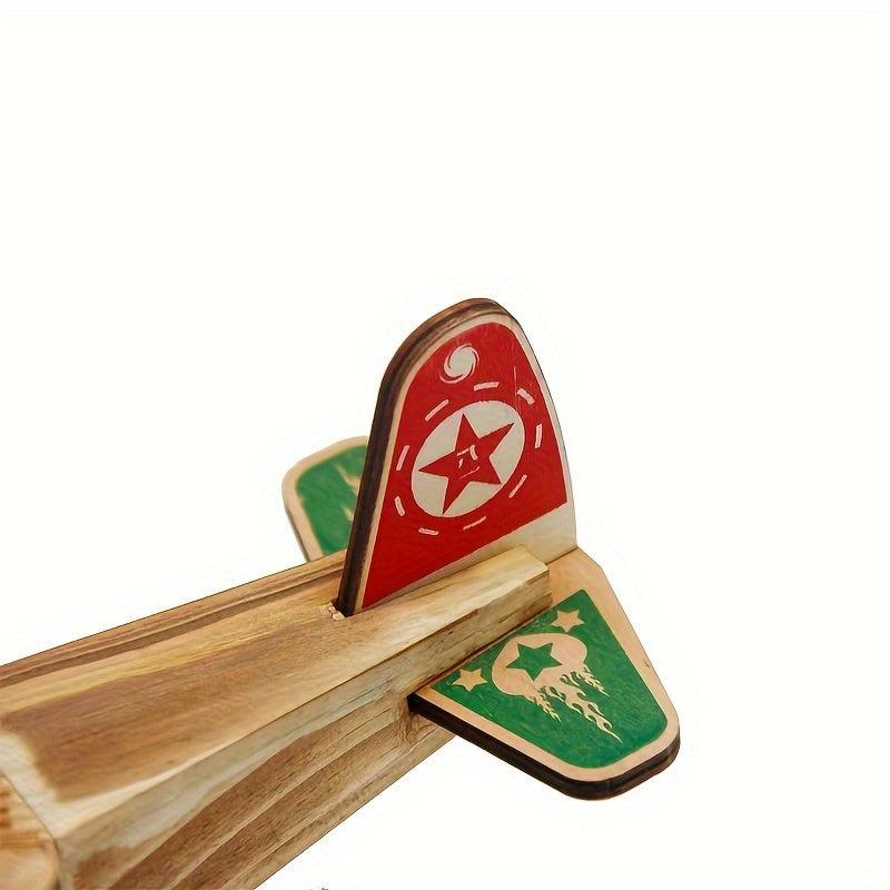 Hot Battle Wolf Helicopter Model Wooden Simulation Aircraft Toy Gift