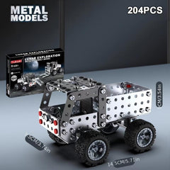 3D Metal Assembly Engineering Car Toy Model Building Block Children's Excavator
