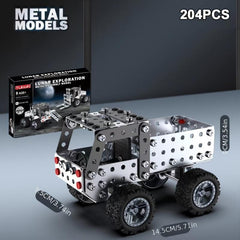 3D Metal Assembly Engineering Car Toy Model Building Block Children's Excavator