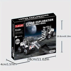 3D Metal Assembly Engineering Car Toy Model Building Block Children's Excavator