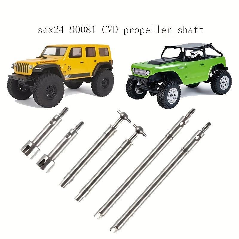 SCX24 90081 Front Rear Steering Prop Shaft CVD Dog Bone Cup Axle Shaft