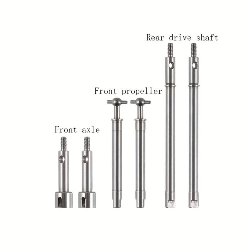 SCX24 90081 Front Rear Steering Prop Shaft CVD Dog Bone Cup Axle Shaft
