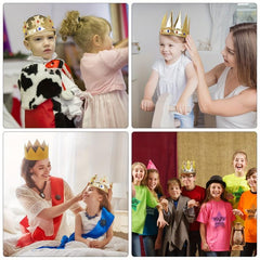 5pcs Kids Party Birthday Crown Hats Role Playing Accessories