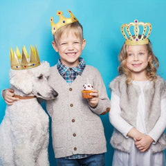 5pcs Kids Party Birthday Crown Hats Role Playing Accessories