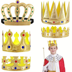 5pcs Kids Party Birthday Crown Hats Role Playing Accessories