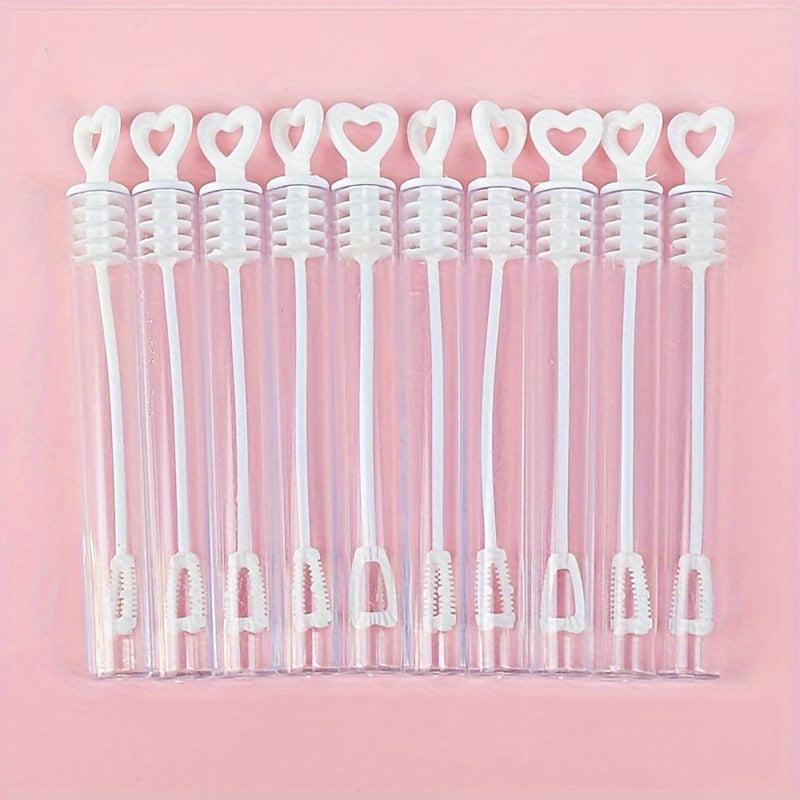 12pcs Love Heart Bubble Soap Bottles Wedding Party Favors