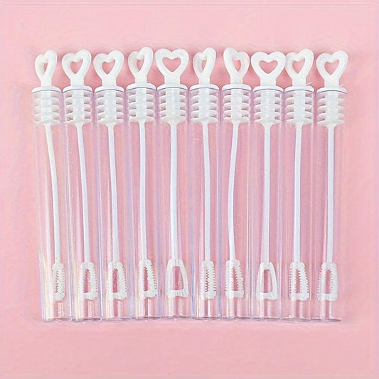 12pcs Love Heart Bubble Soap Bottles Wedding Party Favors