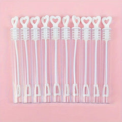 12pcs Love Heart Bubble Soap Bottles Wedding Party Favors