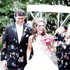 12pcs Love Heart Bubble Soap Bottles Wedding Party Favors