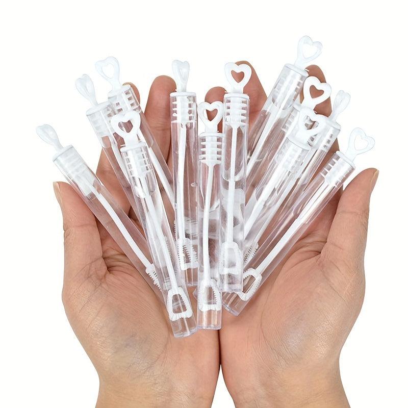 12pcs Love Heart Bubble Soap Bottles Wedding Party Favors