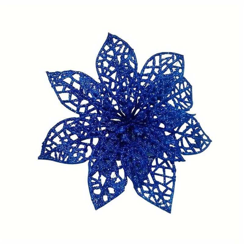 10pcs Artificial Christmas Flowers Xmas Party Decorations
